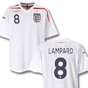 England Home Shirt 2007/09 with Lampard 8 printing - Kids