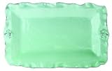 Fleur De Lis Rectangle Platter Celadon
