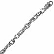 14K White Gold. Fancy Bullet Men's Bracelet
