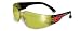Rider Flame Safety Glasses - Yellow Tint Mirrored Lens