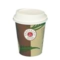 Trinkbecher, Pappe mit Deckel "To Go" 0,2 l � 8 cm 9,1 cm. EinwegTrinkbecher, Pappe mit Deckel. Menge: 10 St