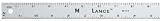 ALUM RULER 12 8ths & 16ths