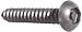 #6 x 3/4" Black Screw Button Head Security Hex