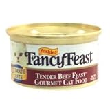 Friskies Fancy Feast Tender Beef Feast Gourmet Cat Food- net wt. 3 oz., case of 24