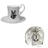 Chow Chow Cup and Saucer, Porcelain by Rosalinde