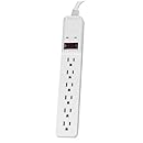 Fellowes 6 Outlet Basic Surge Protector (99036)