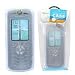 Motorola L7 Slvr (Blue) Silicone Skin Case + 12V Rapid Car Charger - Retail Package ~ By PCMicroStore