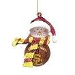 Southern California USC Trojans 2.5" Striped Acrylic Basketball Snowman Holiday Ornament - NCAA College Athletics