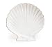 Set Of 4 Sanibel Sands Clam Shell Shaped Plates Beach And Seashore Decor