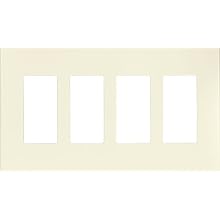 Cooper Wiring Devices 9524DS Aspire Screwless Wallplate, 4-Gang, Desert Sand