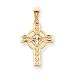 14k Diamond-Cut Celtic Cross Pendant