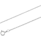 18K White Gold Cable Chain - 16 inches