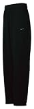 Nike Black Open Bottom Swoosh Fleece Sweatpants