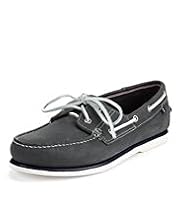 Suede Lace Up Deck Shoes