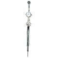 Piercing Nombril - Femme - Acier - Argent - Cha�nes pendantes