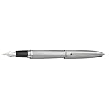 Pilot Knight Collection Fountain Pen Medium Point Nib, Silver Barrel, 65103