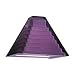 Sea Gull Lighting 94246-654 Ambiance RX Pyramid with Etched Glass Step Design, Amethyst