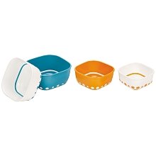 Sassy BPA FREE stack and serve feeding bowl set