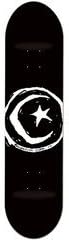 Skateboard Deck, 8.375" Foundation Star & Moon Skateboard Deck - Black