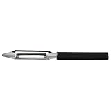 Rada Cutlery Regular Vegetable Peeler, Made in USA, Dishwasher Safe Black Handle