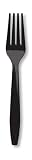Creative Converting #010467 24CT Black Plastic Fork