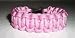 ParacordsByGeorge - Size 7" - Rose Pink - Survival Bracelet - 550 paracord