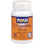 Carnitine 250 mg 30 Caps NOW FOODS