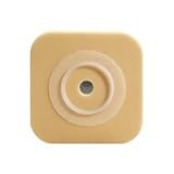 SUR-FIT Natura Durahesive Flexible Skin Barrier with Flange - Flange Size: 2 1/4 Barrier Size: 5 x 5 Color: White - Box of 10
