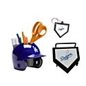 Schutt SportsLos Angeles Dodgers MLB Coaster Set, Helmet Desk Caddy and Home Plate Key Chain S
