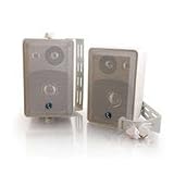 Cables to Go 40539 40 Watt 3-Way Wall/Ceiling-Mount Speakers (Light Grey)