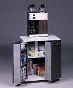 Vertiflex 35157 - Refreshment Stand, 2-Shelf, 29-1/2w x 21d x 33-1/2h, Black/White