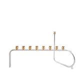 Gold and Silver Plated Hanukkah Menorah