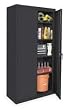 Storelogic 1UEY3 Unassembled Storage Cabinet, H78, W36, Blk