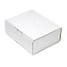 Quality Park Corrugated Cardboard Die-Cut Folded Mailing Box, 8.75 x 11.25 x 4 Inches, White (74101)