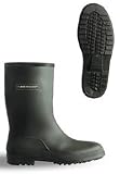 Gefütteter Arbeitsstiefel, PVC, grün