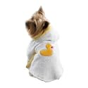 X Small Loveable Gingham and Terry Bathrobe Duckie