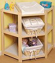 White Diaper Corner Baby Changing Table
