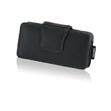 Samsung OEM Horizontal Leather Pouch with Fixed Belt Clip for Samsung M800 i325 i910 Z400 i617 M620 T339 T729 A827 A747 A717 - WT17200000136