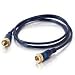 Cables To Go 40003 Velocity Mini-Coax F-type Cable (1.5 Feet, Blue)