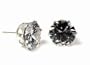 2 MM Round - Sterling Silver Stud Earrings with Cubic Zirconia Stone - High Polish