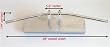 Chrome Motorcycle drag bar handlebar bars 7/8 HC