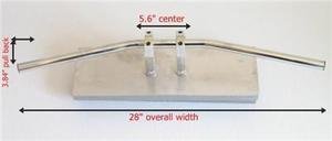 Image #1 of Chrome Motorcycle drag bar handlebar bars