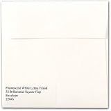 Crane's Ecruwhite Kid Finish 32lb. Baronial Sq. Flap Envelopes