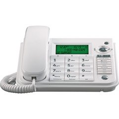 GE 29582GE1 Corded Desktop Phone with CID/Speaker/ITAD (White)