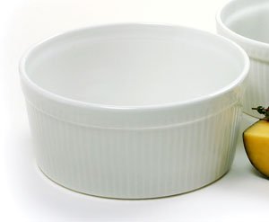 Large Porcelain Souffle Baking Dish