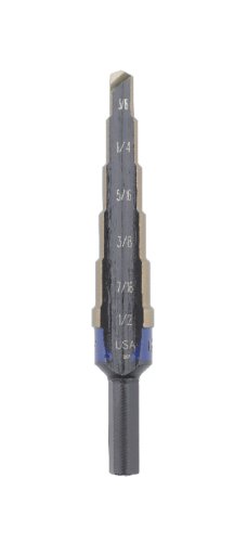 Irwin Industrial Tools 10232CB Unibit 1/16-Inch 6-Steps Cobalt Step Drill Bit