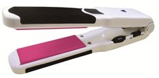 Ultima Allora Mini Iron - Travel Dual Voltage Hair Iron - Wide Ceramic Tourmaline Plates