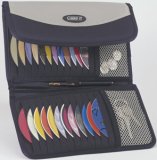CASE-IT SLVIS24 24-Disc Visor Travel Case Silver SLVIS24