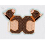 Miniature Horse Pull Toy in Brown1:48 by Lindee's Little Linens