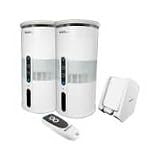 Cables To Go SPK-VELO-W3 Audio Unlimited Premium 900MHz Wireless Indoor/Outdoor Speakers with Remote and Dual Power Transmitter - White (2)